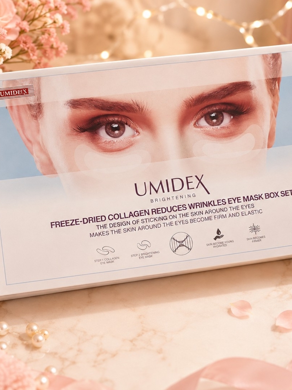 Brightening Freeze-Dried Collagen Eye Mask - White